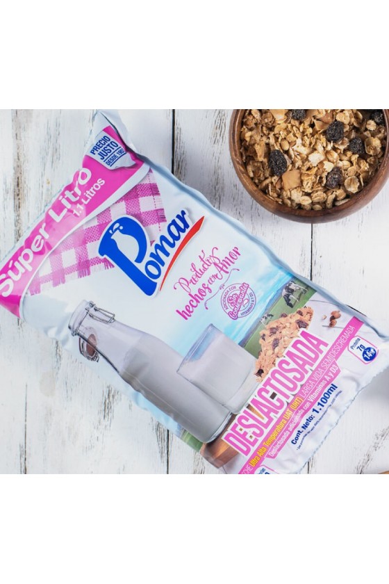 Lactose-free Milk Pomar - Pack 6 Bags 1.1LT