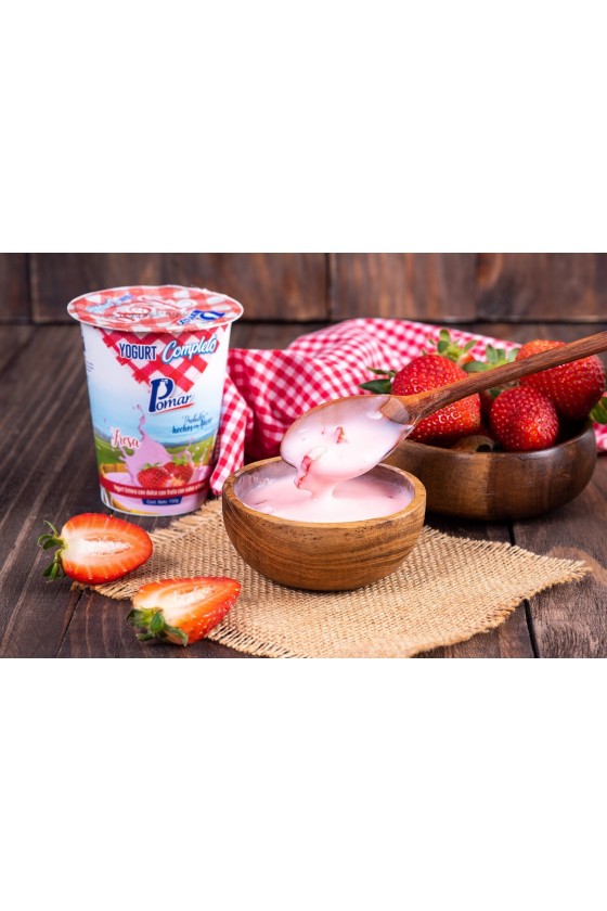 Strawberry Pomar Complete Yogurt - Glass 150g