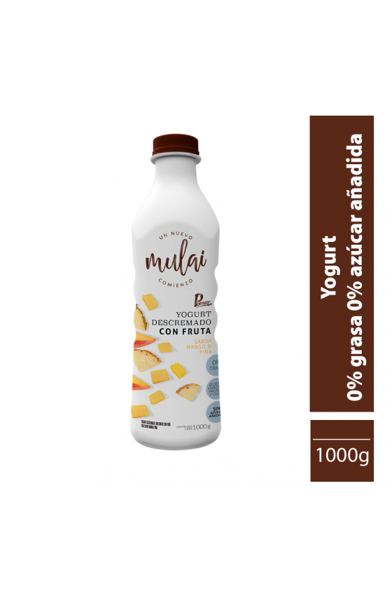 Yogurt Descremado con Fruta - Sabor Mango & Piña
