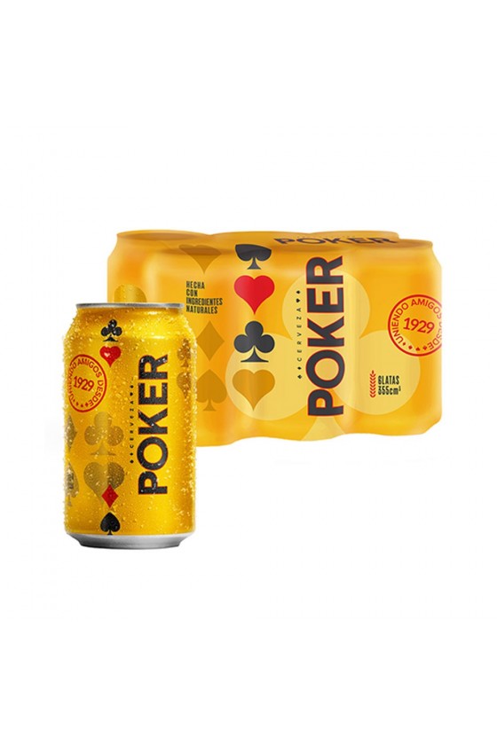 Poker Beer can x 12 units x...